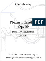 Kabalewsky D. 24 Piezas Infantles Op. 39, 1-12