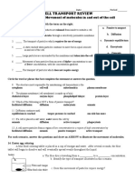 Cell Transport Review