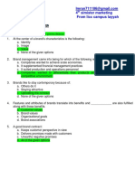 Mkt624 Midterm Data and MCQ