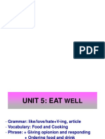 Unit 5 - EAT WELL