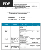 Cronograma Estrategias