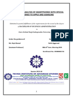 Comparative Analysis of Smartphones With Special Reference To Apple and Samsung