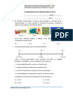 Avaliacao Diagnostica de Ciencias para 8 Ano PDF