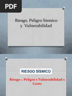 1.7 Riesgo, Peligro Sismico y Vulnerabilidad