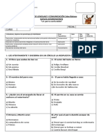 Prueba de Lenguaje y Comunicación Un Perro Confundido