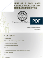 Development of A Rock Mass Characteristics Model For TBM Penetration Rate Prediction