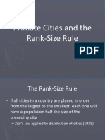 Primate Cities and The Rank-Size Rule