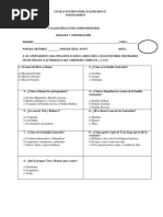 Evaluación Lectura Complementaria 5to Guácatela