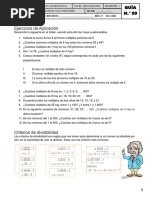 Ficha N°9 Divisibilidad.