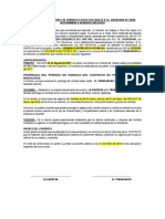 Renovación Modelo de Contrato de Trabajo A Plazo Fijo Sujeto A La Modalidad de Obra