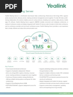 Yealink YMS Meeting Server Datasheet