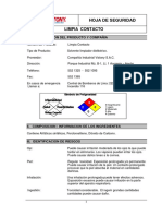 Msds Limpia Contacto Vistony PDF