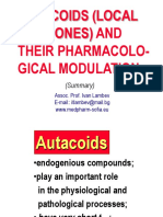 Autacoids (Local Hormones) and Their Pharmacolo-Gical Modulation