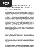 Aportes Actuales de La Epistemología A La Didáctica de Las Ciencias Naturales