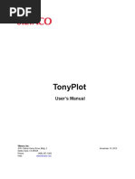 Tonyplot: User'S Manual