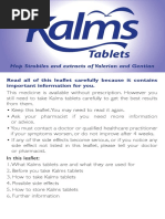 Kalms Tablets PIL 10008432