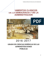 Apuntes Fundamentos Clásicos de La Democracia y La Administración - Bl. 1 Al 3