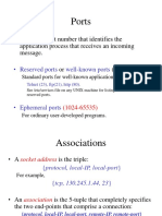 Ports: - A 16-Bit Number That Identifies The Application Process That Receives An Incoming Message. or