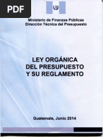 Ley Organica Del Presupuesto Actualizada