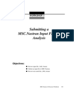 Submitting A MSC - Nastran Input File For Analysis