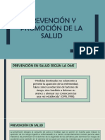 Prevención y Promoción de La Salud