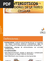 Antibioticos Inhibidores de La Pared Celular