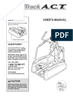 NordicTrack ACT Owners Manual