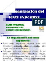 La Organización Del Texto - Expositivo