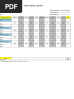 Automatic Working Application Form