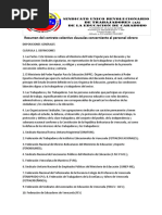 Resumen Del Contrato Colectivo Clausulas Concerniente Al Personal Obrero