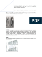 Bisturí, Cuchillos, Tijera de Sutura y Otros Terminar