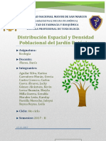 Distribucion Espacial y Distribucion Poblacional de Las Especies Del Jardin Botanico UNMSM