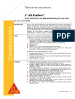 Revestimiento Poliuretano Alta Resistencia Sikafloor 20 Purcem