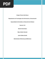 Desarrollo de Software: Trabajo Escrito Proyecto AEB