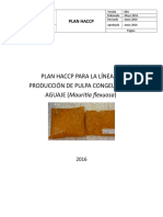 Plan Haccp de Pulpa Congelada de Aguaje