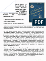 Comentarios Sobre o Livro - A Maconaria Na Independencia - Teixeira Pinto