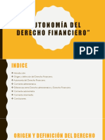 Autonomía Del Derecho Financiero