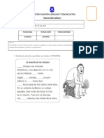 EVALUACIÓN SUMATIVA Artículos Sustantivos Adjetivos