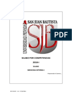 Silabo Medicina Interna I 2018-I