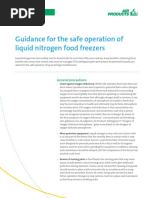 Guidance For The Safe Operation of Liquid Nitrogen Food Freezers