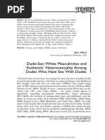 Ward, Jane Dude-Sex White Masculinities and Authentic Heterosexuality Among Dudes Who Have Sex With Dudes