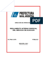 Proyecto Reglamento Interno Servicio de Aviacion PNA