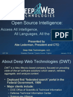 Open Source Intelligence:: Access All Intelligence, in All Languages, All The Time