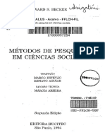 BECKER, Howard. Métodos de Pesquisa em Ciências Sociais