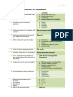 Microbiology and Parasitology Recall Questions