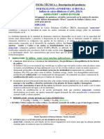 FICHA TÉCNICA y Descripción Del Producto