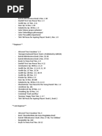 Detailed Difficulty of Pieces