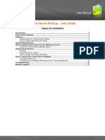 Oracle Server Backup - User Guide