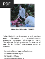 Metodología de La Investigación Criminal, en El Lugar de Los Hechos