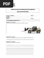 Evaluacion de Telehandler R00